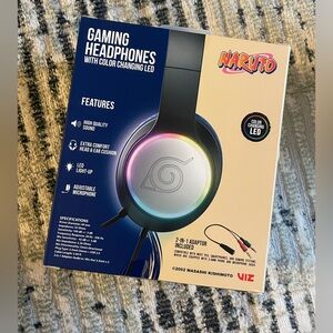 Gaming Headphones with Color Changing LED - Black